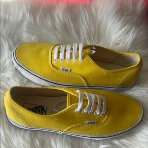 Vans Bright Yellow Canvas Shoes